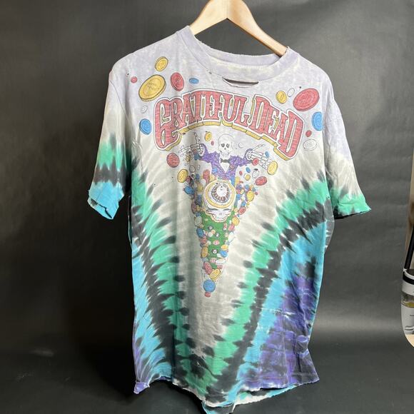 Grateful Dead Las Vegas, “Roulette” 1991 VTG XL T-Shirt, Single Stitch - Picture 1 of 16